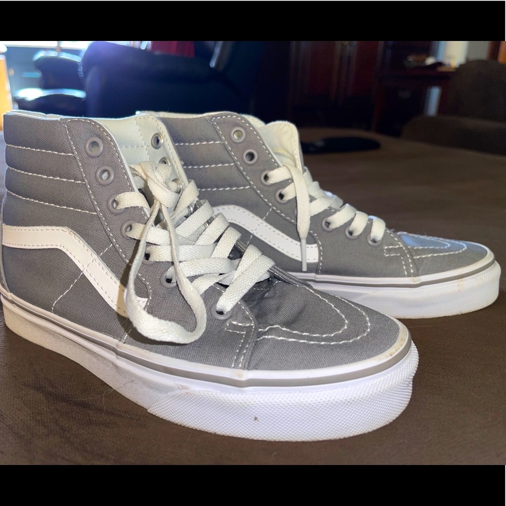 Gray women’s high top vans